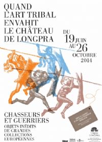 Quand l'art tribal envahit le Château de Longpra, chasseurs et guerriers.. Du 19 juin au 26 octobre 2014 à Saint-Geoire-en-Valdaine. Isere.  14H00